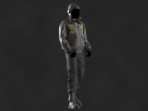 Male Pilot Uniform OBJ mtl FBX ZPRJ 3D 模型
