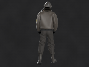 Male Pilot Uniform OBJ mtl FBX ZPRJ 3D 模型