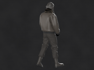 Male Pilot Uniform OBJ mtl FBX ZPRJ 3D 模型