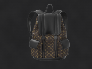 Louis Vuitton BackPack OBJ mtl FBX ZPRJ 3D मॉडल