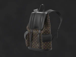 Louis Vuitton BackPack OBJ mtl FBX ZPRJ 3D Model