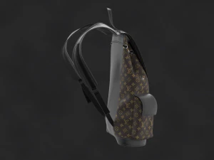 Louis Vuitton BackPack OBJ mtl FBX ZPRJ 3D Model