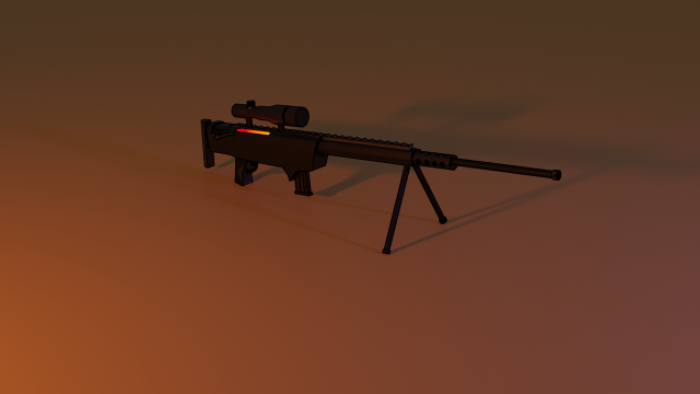 Sniper-rifle Modelo 3D .c4d .max .obj .3ds .fbx .stl .blend 