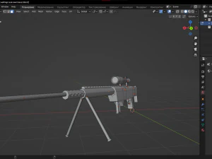 Sniper-rifle 3D Model