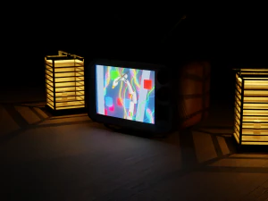 오래된 RGB TV 3D 모델