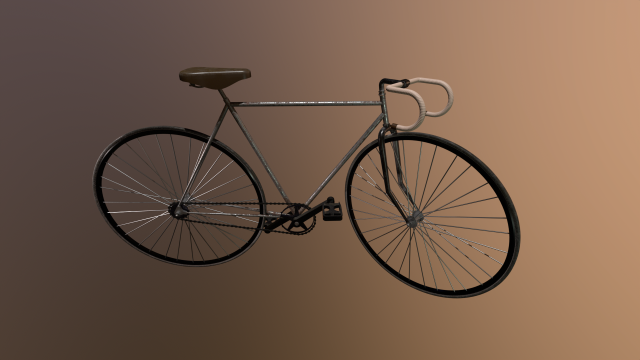 Old Bicycle Modelo 3D .c4d .max .obj .3ds .fbx .stl .blend 