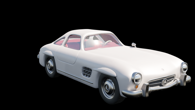 Mercedes-Benz W198 300SL 3Dモデル .c4d .max .obj .3ds .fbx .stl .blend 