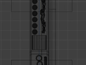Steam-punk sword 3D Model