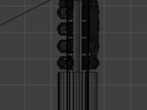 Steam-punk sword 3D Model