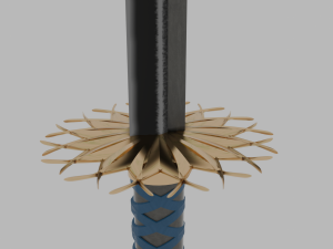 Blue katana Modèle 3D