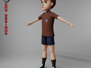 Cartoon boy 4 3D 模型