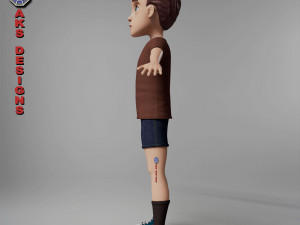 Cartoon boy 4 3D 模型