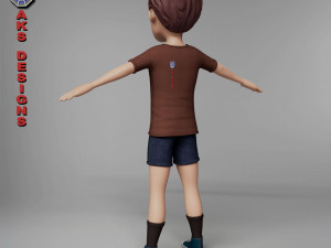 Cartoon boy 4 3D 模型