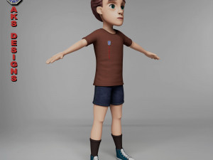 Cartoon boy 4 3D 模型