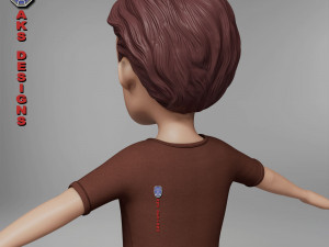 Cartoon boy 4 3D 模型
