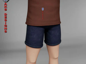 Cartoon boy 4 3D Model