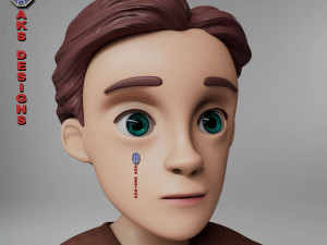 Cartoon boy 4 3D 模型
