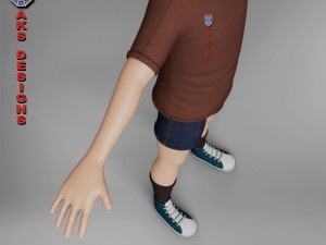 Cartoon boy 4 3D 模型