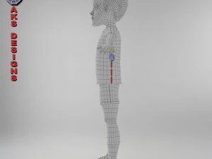 Cartoon boy 4 3D Model