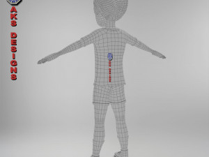 Cartoon boy 4 3D 模型
