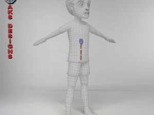 Cartoon boy 4 3D Model