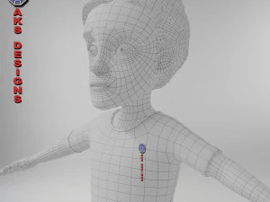 Cartoon boy 4 3D Model