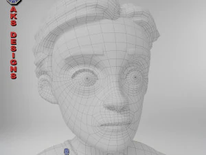 Cartoon boy 4 3D Model