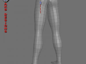 Cartoon boy body v6 3D Model