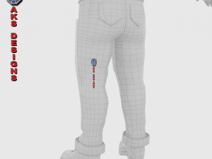 Cartoon stylized character old men 3 3D Модель