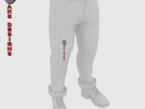 Cartoon stylized character old men 3 3D Модель