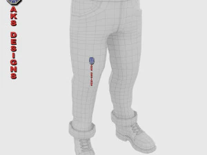 Cartoon stylized character old men 3 3D Model