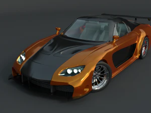 Mazda Rx7 Velato Modello 3D