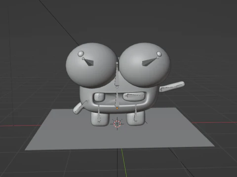 3D Cute Monster cartoon 3D Model