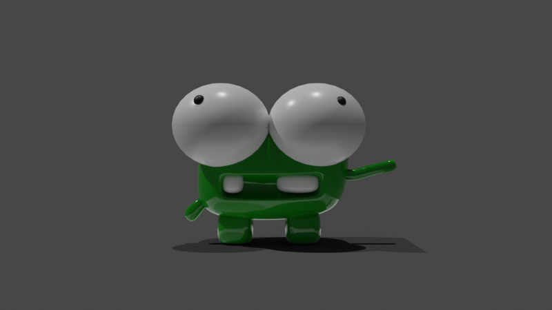 3D Cute Monster cartoon 3D 모델 .c4d .max .obj .3ds .fbx .stl .blend