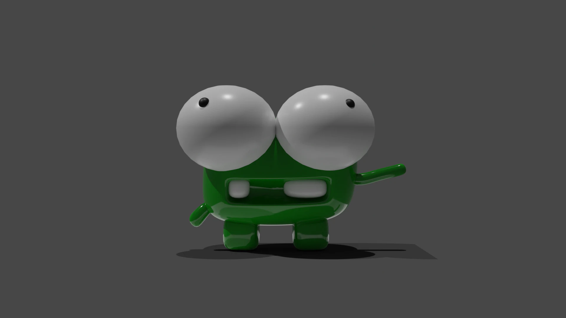 3D Cute Monster cartoon 3D Model .c4d .max .obj .3ds .fbx .stl .blend 
