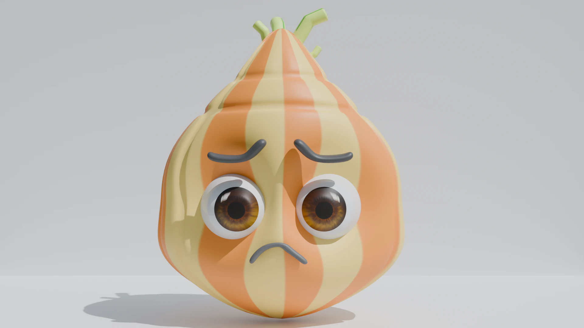 Onion 3D 3D Model .c4d .max .obj .3ds .fbx .stl .blend 