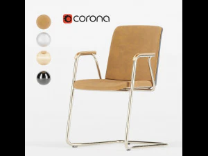 Kursi Pengunjung yang Hidup Model 3D