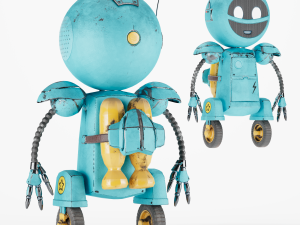 Cartoonrobot 3D-Modell
