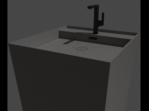 Floor-mounted sink Bagno Padova 3D 模型