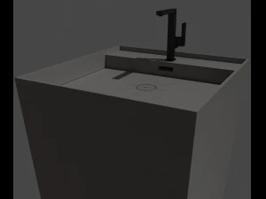Lavabo da terra Bagno Padova Modello 3D