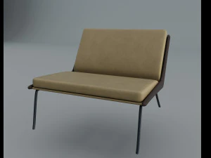 Poltrona vintage Daho Modello 3D