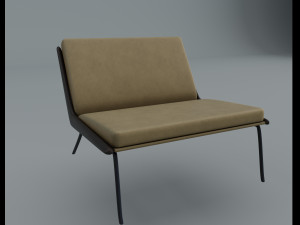 Vintage armchair Daho 3D Modell