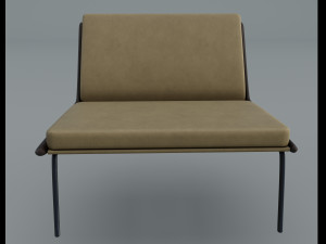 Vintage armchair Daho 3D Modell