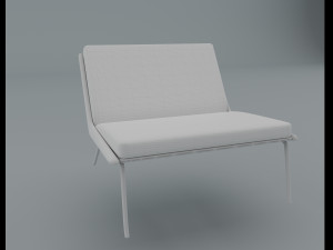 Vintage armchair Daho 3D Modell