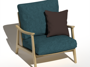 BlueArmchair 3D Модель