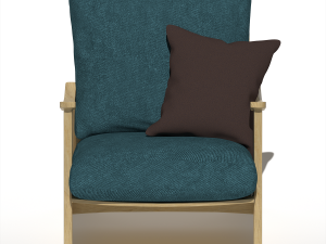 BlueArmchair 3D Модель