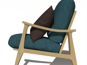 BlueArmchair 3D Модель