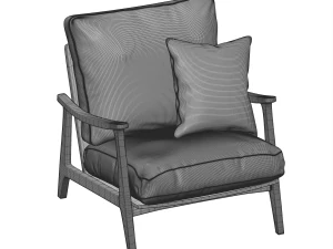 BlueArmchair 3D Model