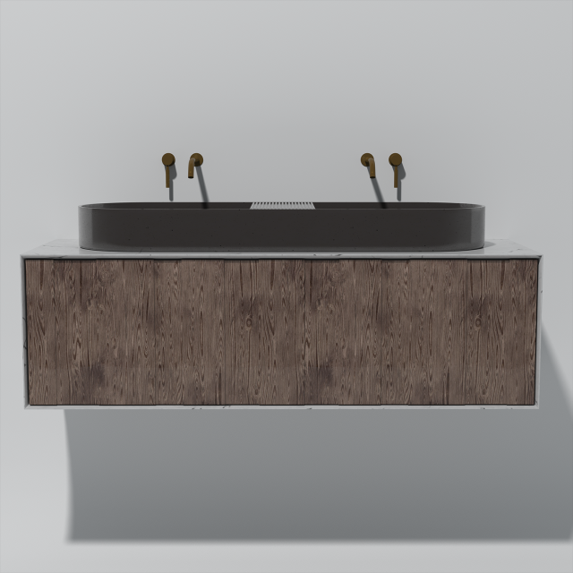 Oval sink Model 3D .c4d .max .obj .3ds .fbx .stl .blend 