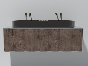 Oval sink 3D Модель